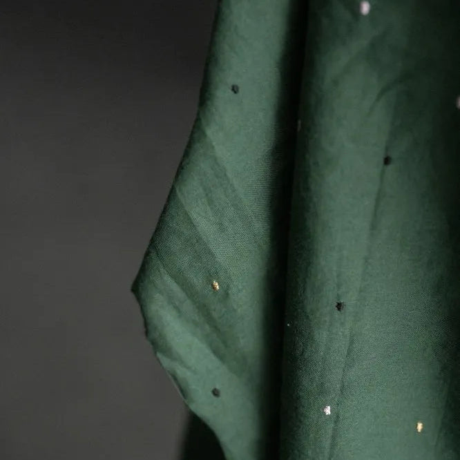 Merchant & Mills-Pisces Spot Embroidered Indian Cotton-fabric-gather here online