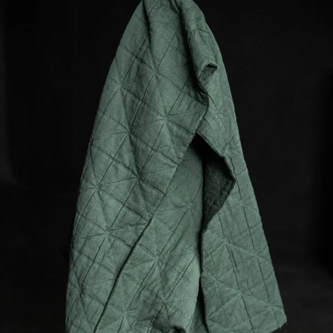 Merchant & Mills-Jacquard Quilted Cotton, Viridian-fabric-gather here online