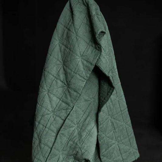 Merchant & Mills-Jacquard Quilted Cotton, Viridian-fabric-gather here online