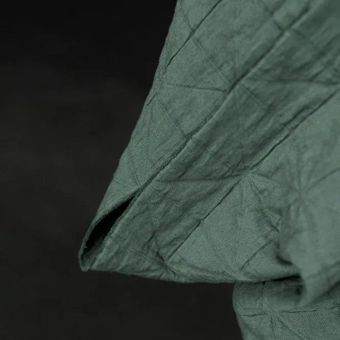 Merchant & Mills-Jacquard Quilted Cotton, Viridian-fabric-gather here online