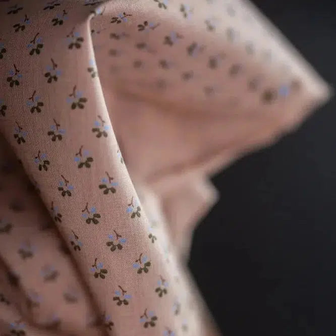 Merchant & Mills-Piccolino Pink Cotton/Linen-fabric-gather here online