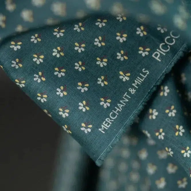 Merchant & Mills-Piccolino Teal Cotton/Linen-fabric-gather here online