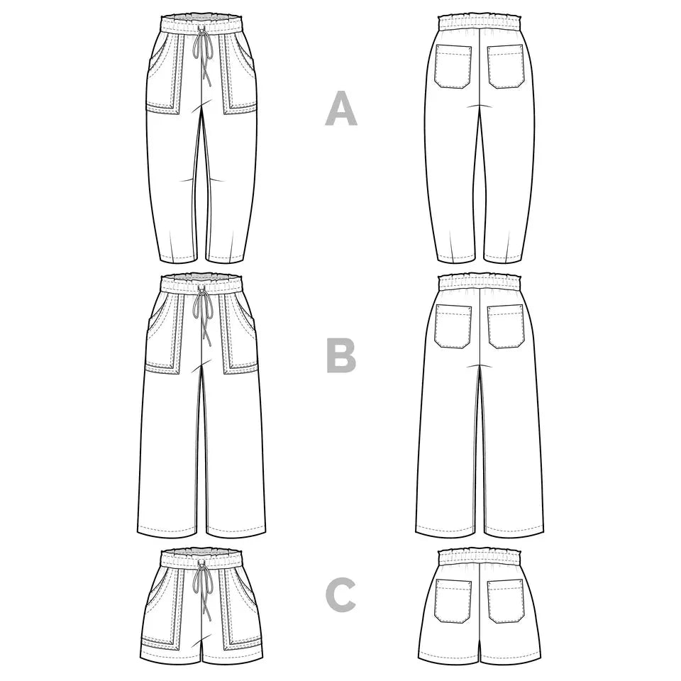 Closet Core Patterns-Sepia Pants & Shorts Pattern-sewing pattern-gather here online