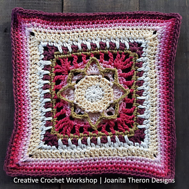 gather here classes-Crochet Block Blanket - December CAL-class-gather here online