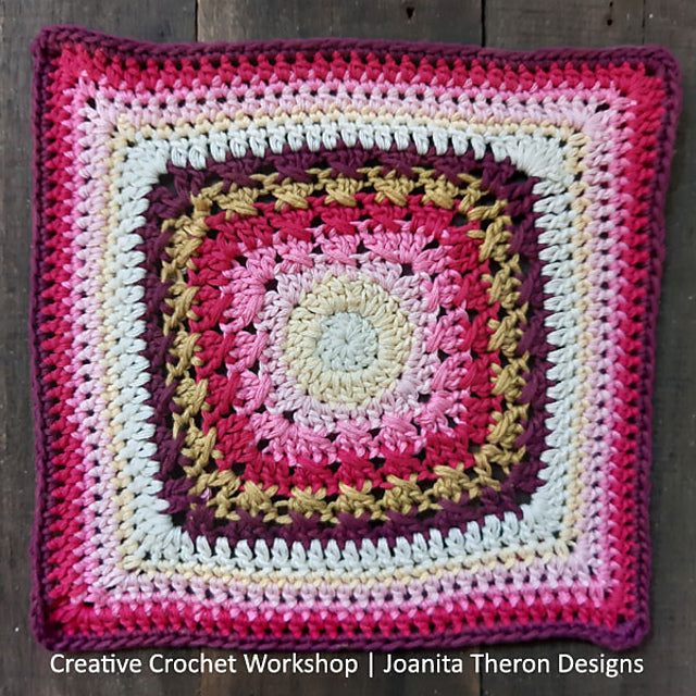 gather here classes-Crochet Block Blanket - September CAL-class-gather here online