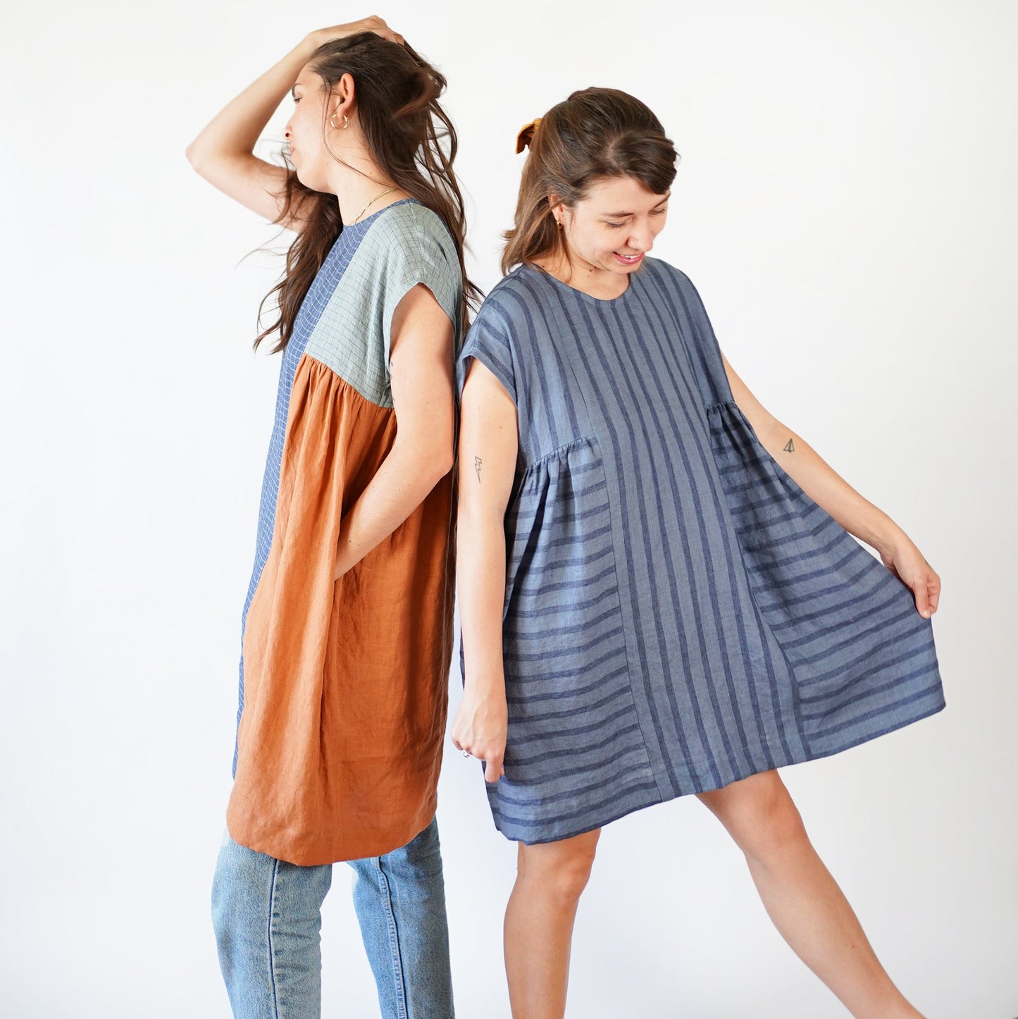 Matchy Matchy Sewing Club-Collage Gather Dress Pattern - PDF DOWNLOAD-sewing pattern-gather here online
