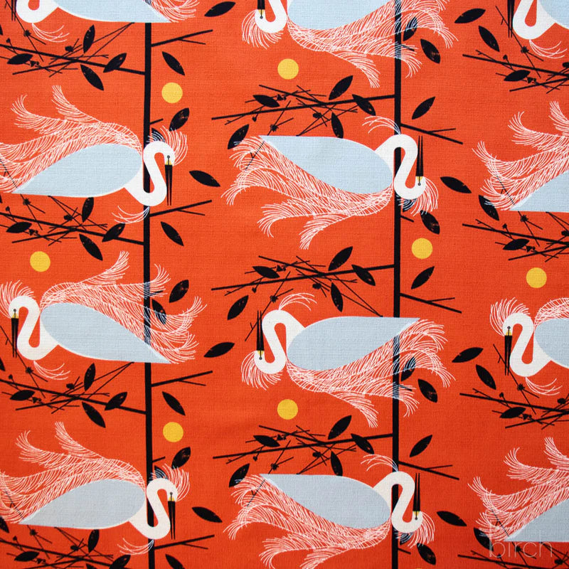 Birch Organic Fabrics-Snowy Egret Barkcloth-fabric-gather here online