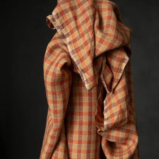 Merchant & Mills-Orange Grove Stripe Laundered Linen-fabric-gather here online