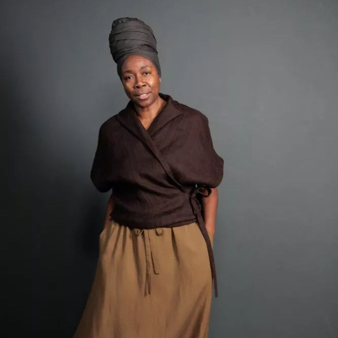 Merchant & Mills-185 Linen Core, Black Coffee-fabric-gather here online