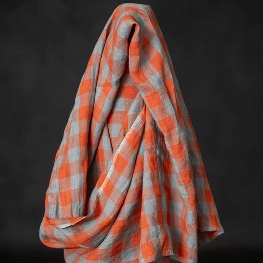 Merchant & Mills-Campari Spritz Laundered Linen-fabric-gather here online
