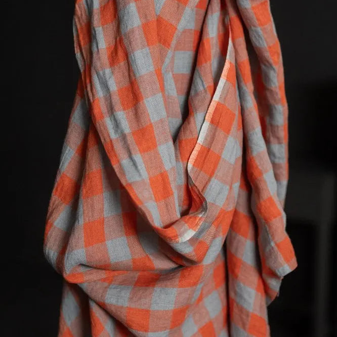 Merchant & Mills-Campari Spritz Laundered Linen-fabric-gather here online