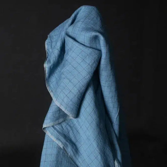 Merchant & Mills-Irish Blues Laundered Linen-fabric-gather here online