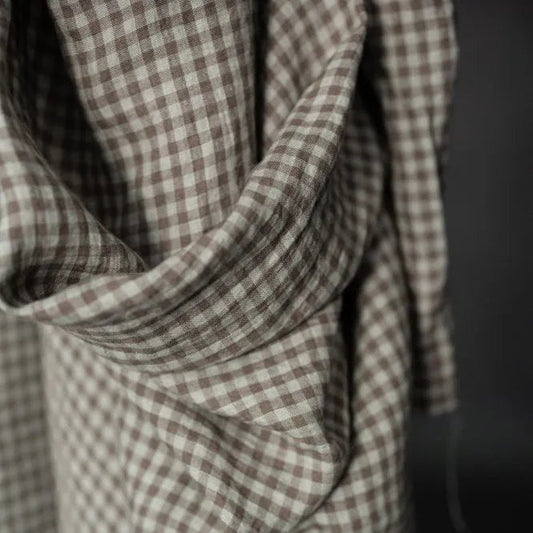Merchant & Mills-Juniper Gingham Laundered Linen-fabric-gather here online