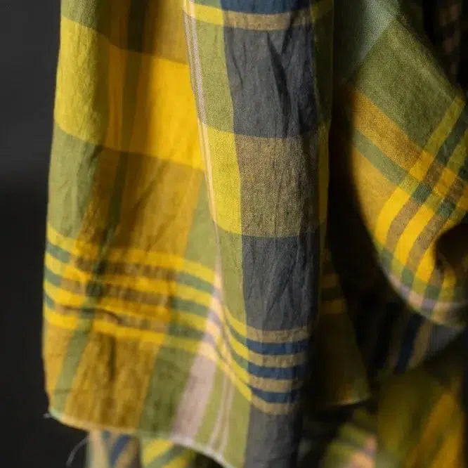 Merchant & Mills-Pablo Green Laundered Linen-fabric-gather here online