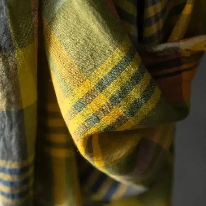 Merchant & Mills-Pablo Green Laundered Linen-fabric-gather here online