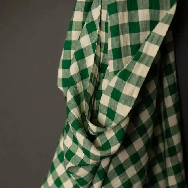 Merchant & Mills-Toto Gingham Laundered Linen-fabric-gather here online