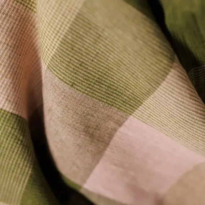 Merchant & Mills-Vetiver Check Cotton/Linen-fabric-gather here online