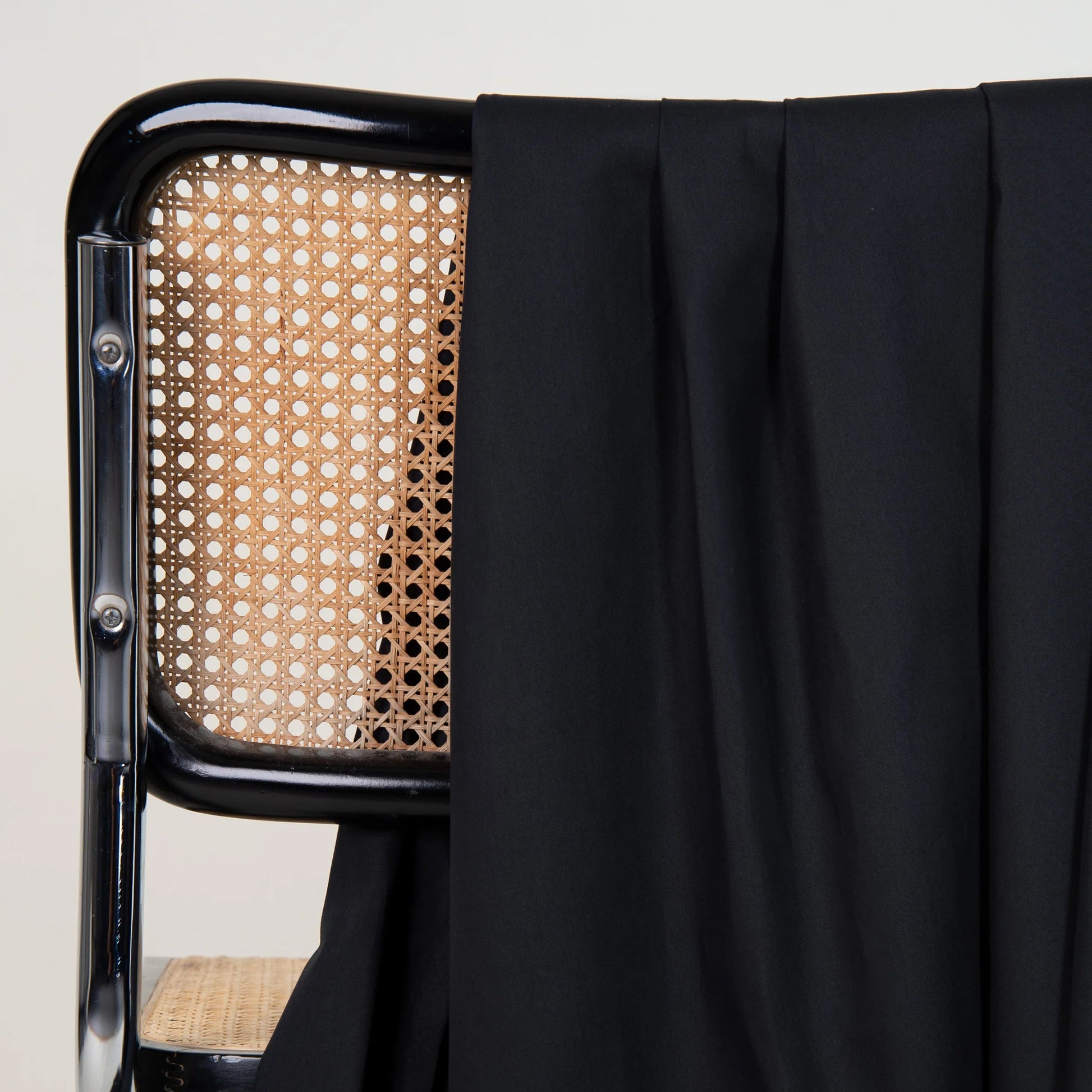 Atelier Brunette-Water-Repellent Cotton - Black-fabric-gather here online