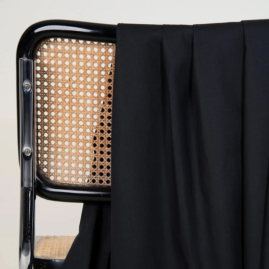 Atelier Brunette-Water-Repellent Cotton - Black-fabric-gather here online