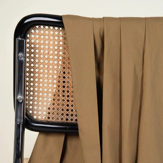 Atelier Brunette-Water-Repellent Cotton - Iced Mocha-fabric-gather here online