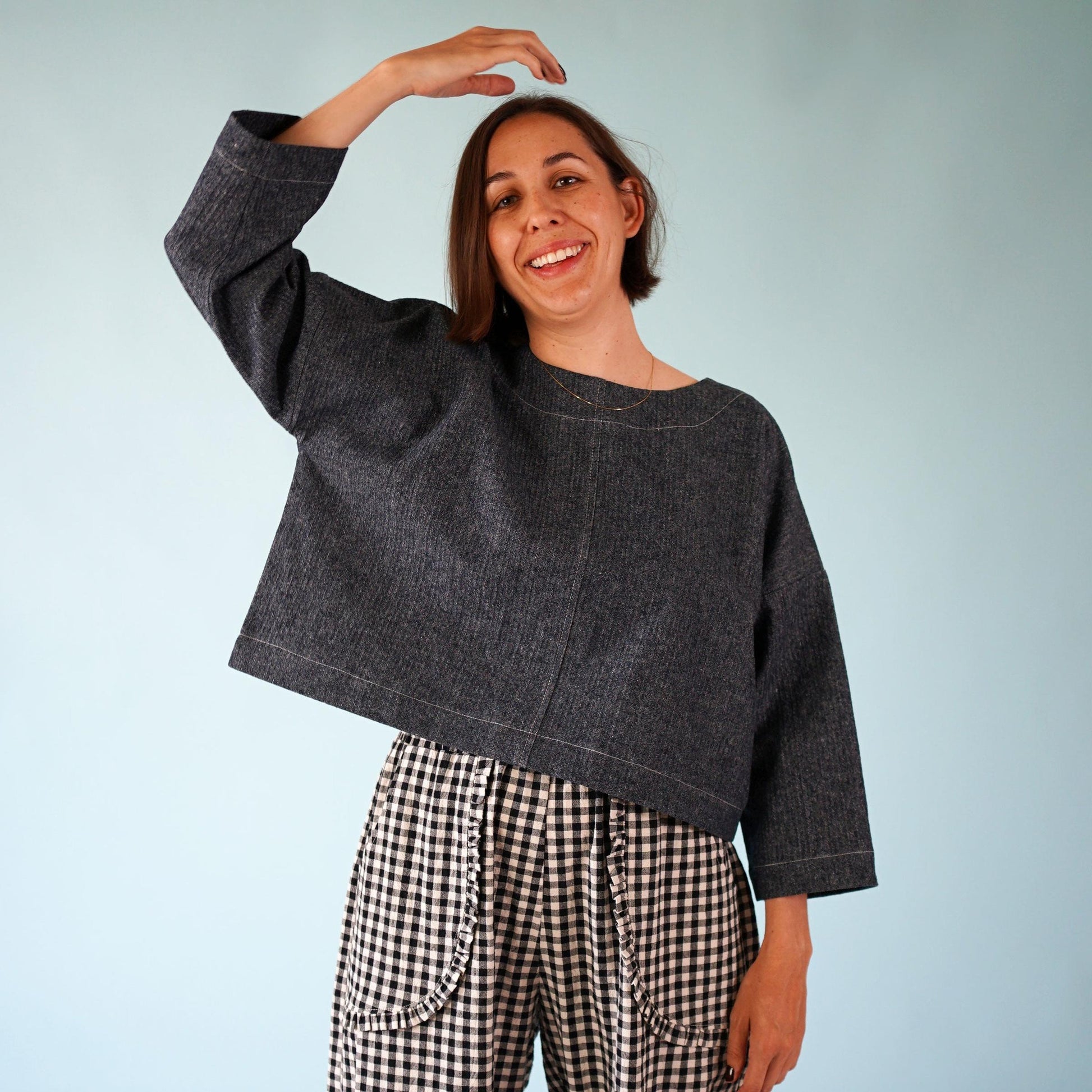 Matchy Matchy Sewing Club-Craft Studio Tee Pattern - PDF DOWNLOAD-sewing pattern-gather here online