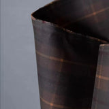 Merchant & Mills-Traditional Oilskin Hunter Brown Tartan-fabric-gather here online
