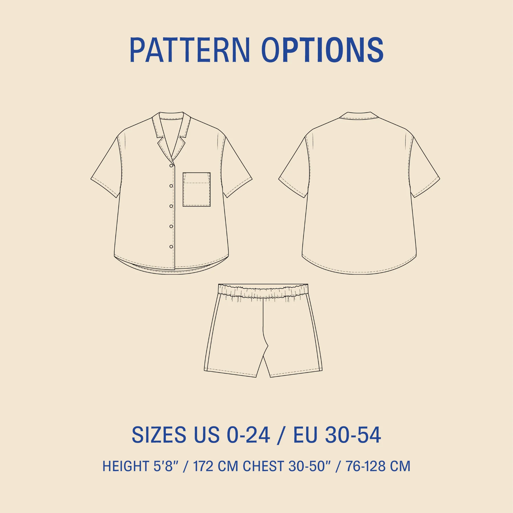 Wardrobe By Me-Camp Shirt & Shorts Pattern-sewing pattern-gather here online