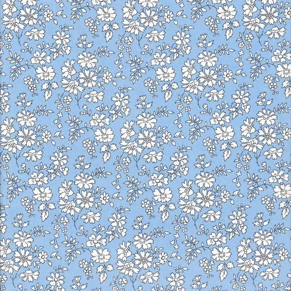 Liberty of London-Tana Lawn - Capel Blue-fabric-gather here online