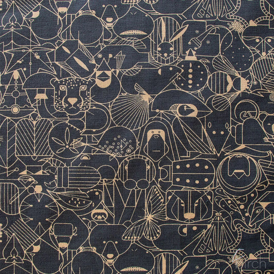 Birch Organic Fabrics-End Papers Basic Cast Iron Barkcloth-fabric-gather here online