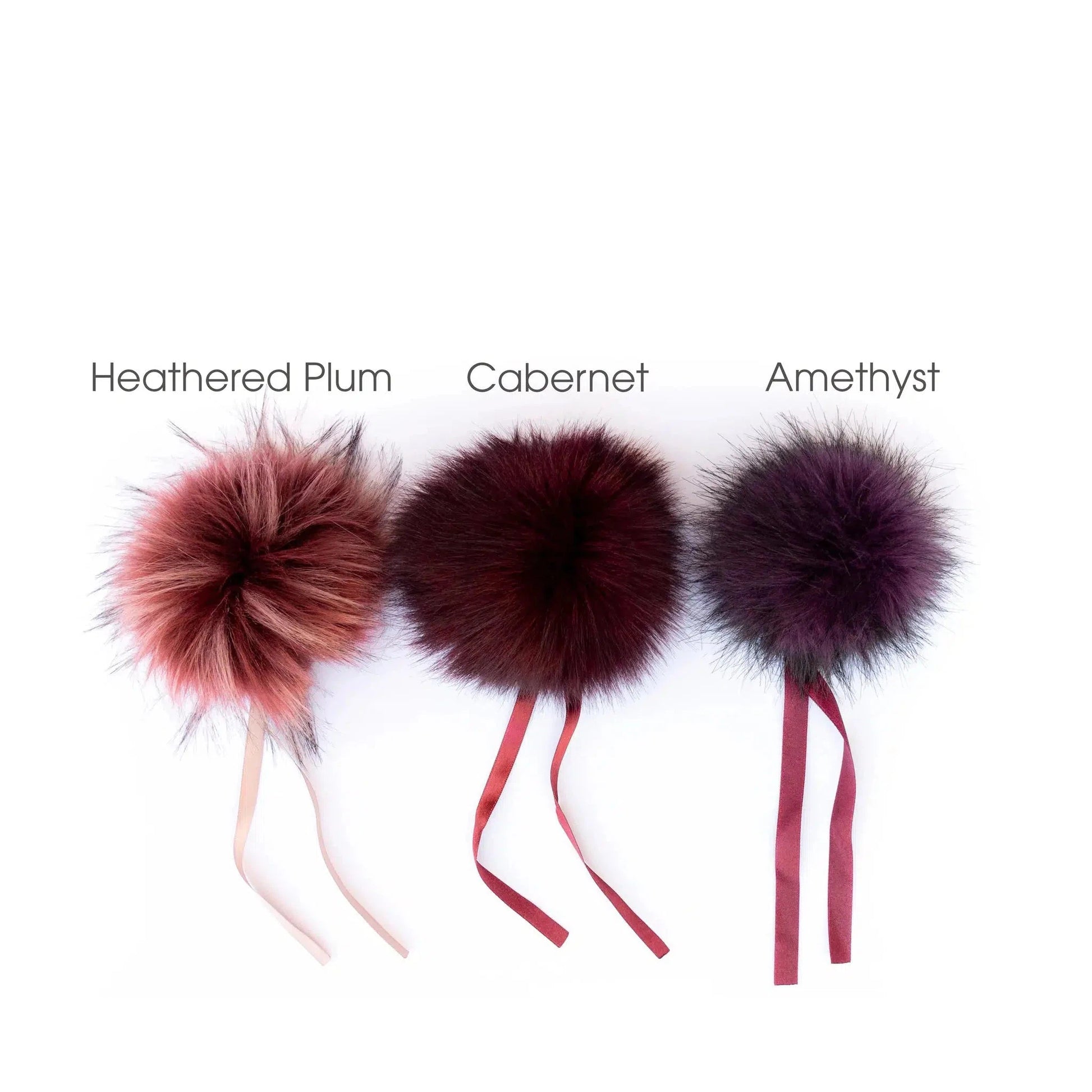 Ikigai Fiber-Faux Fur Pom-Pom, 15mm-pompoms-Cabernet-gather here online