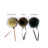 Ikigai Fiber-Faux Fur Pom-Pom, 15mm-pompoms-Emerald-gather here online