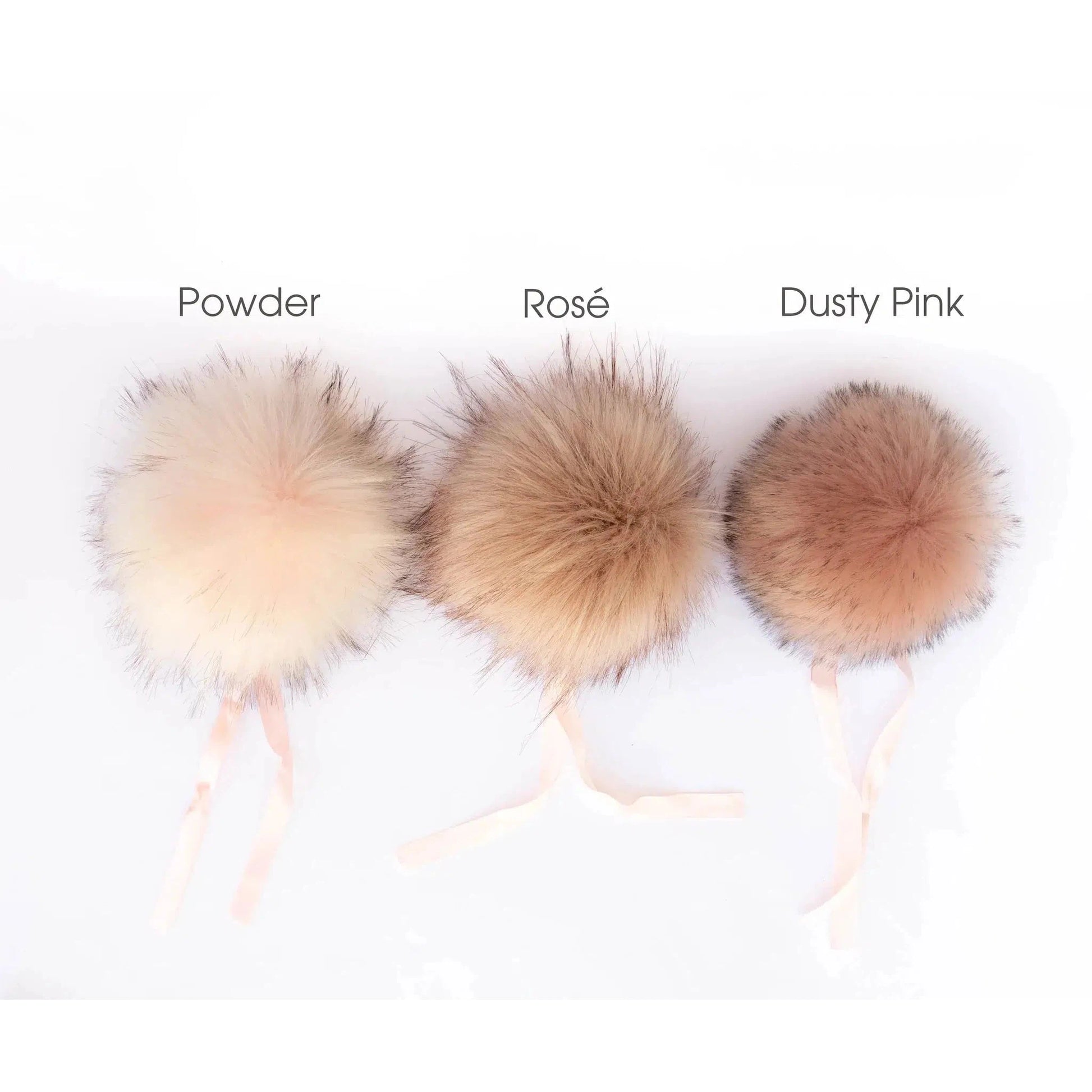 Ikigai Fiber-Faux Fur Pom-Pom, 15mm-pompoms-Powder-gather here online