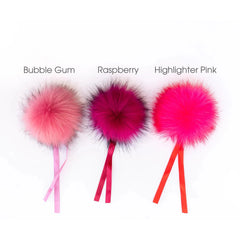 Ikigai Fiber-Faux Fur Pom-Pom, 15mm-pompoms-Bubble Gum-gather here online