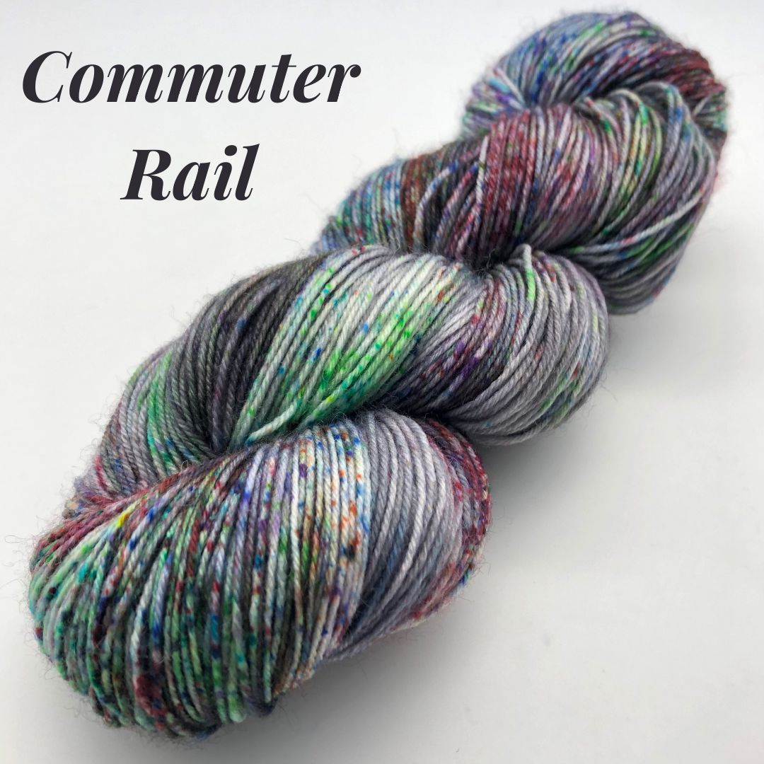 Road Trip Sock Yarn-MBTA Sock Yarn-yarn-Commuter Rail-gather here online