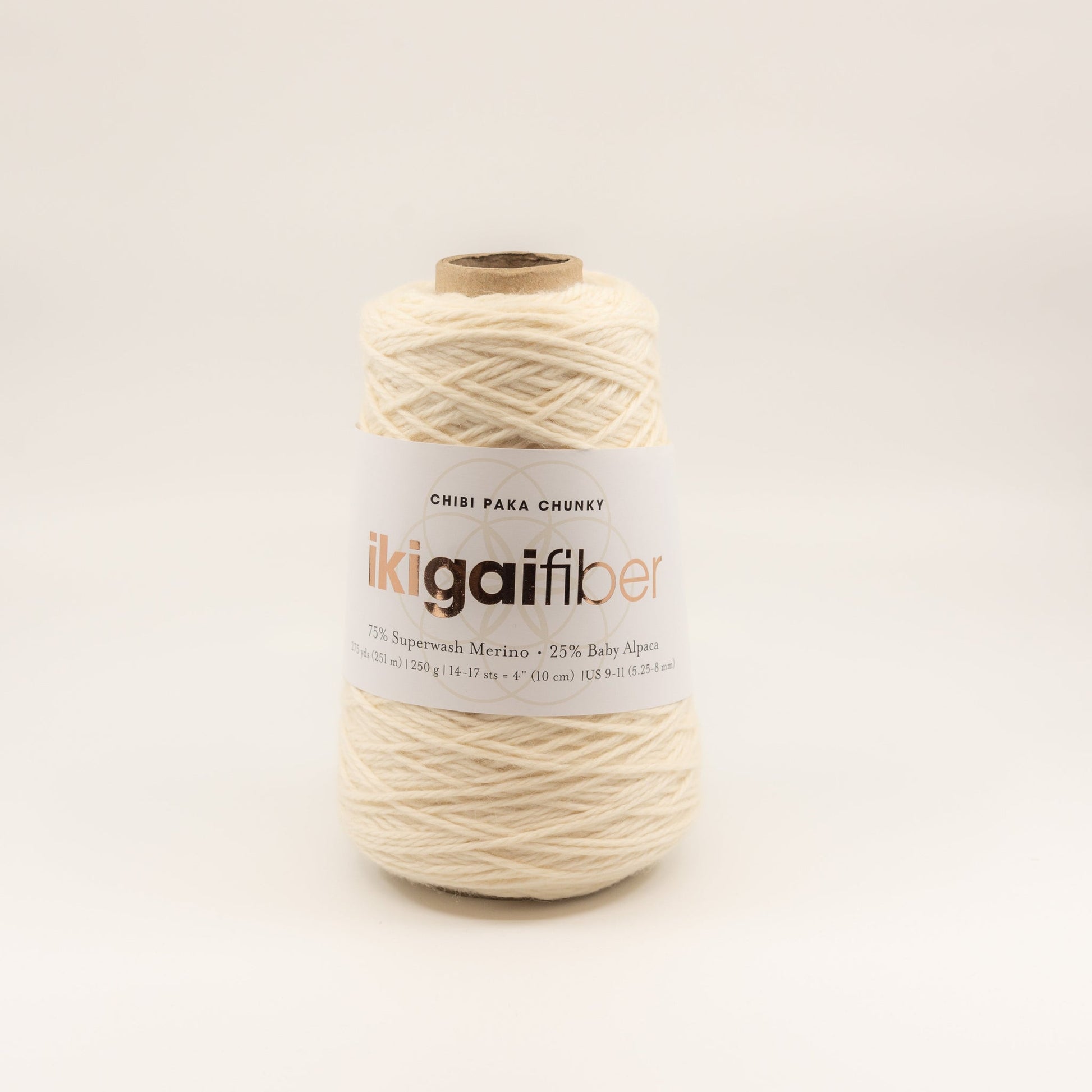 Ikigai Fiber-Chibi Paka Chunky - Cones-yarn-French Vanilla-gather here online