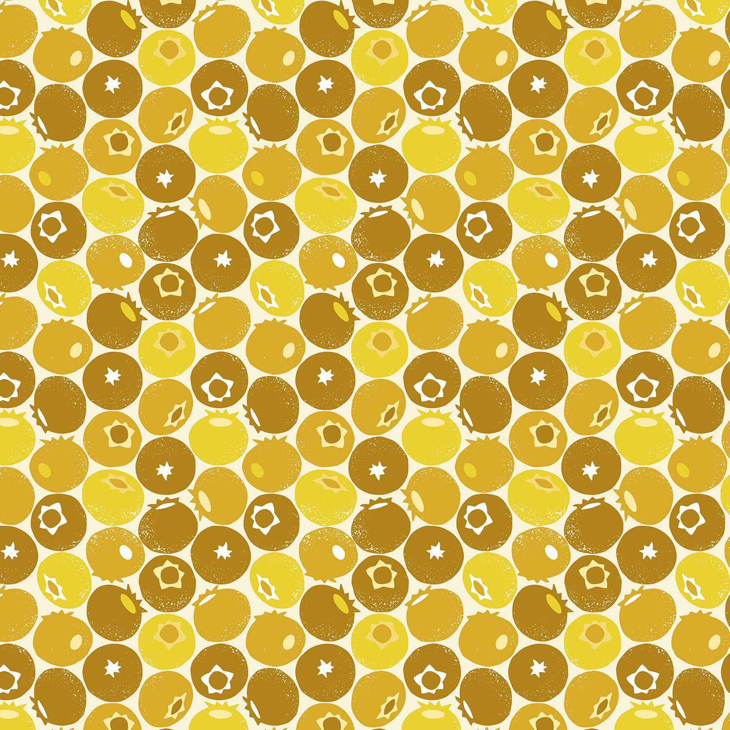 Cotton + Steel-Blueberry Summer Yellow-Fabric-gather here online