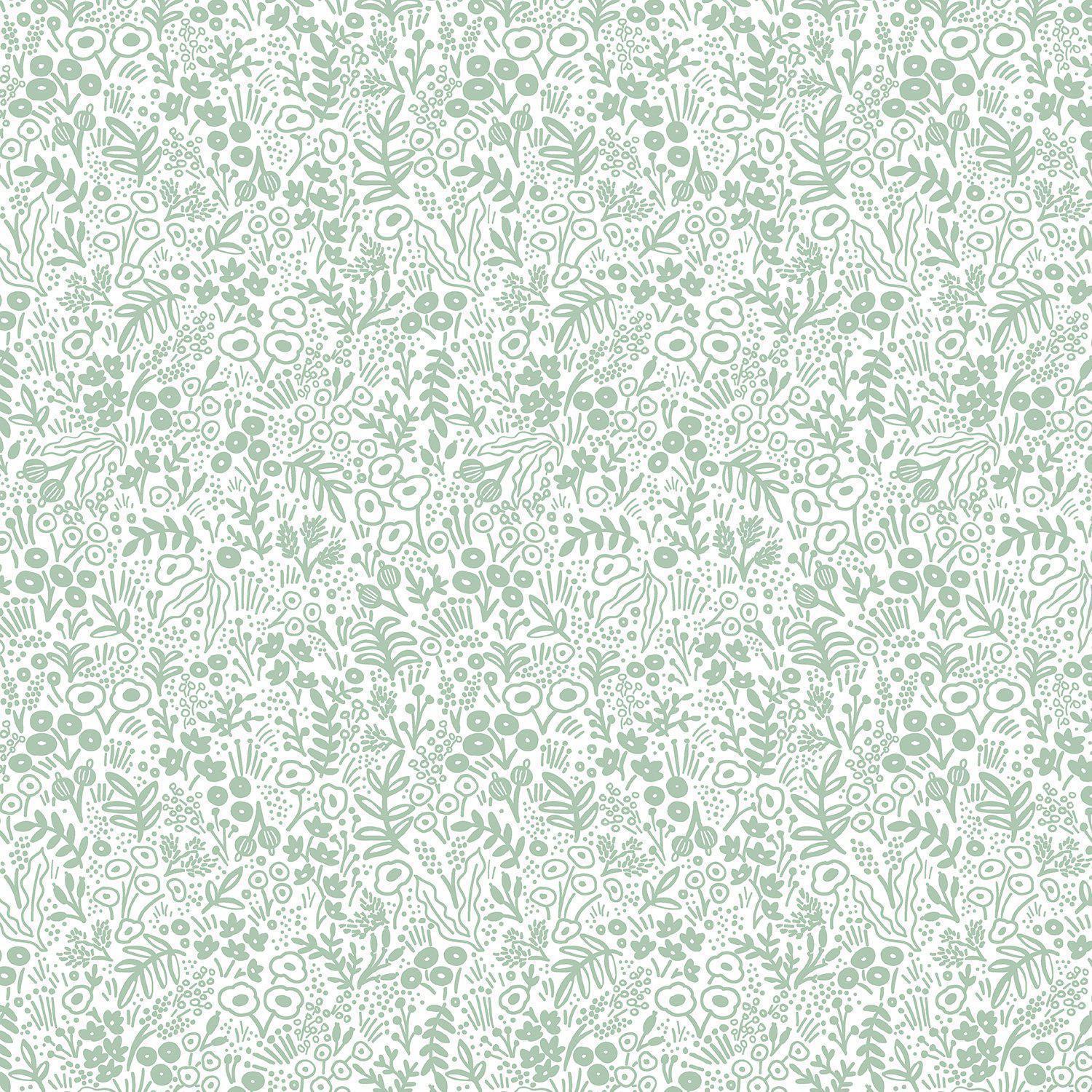 Cotton + Steel-REMNANT: Tapestry Lace, Sage 30% OFF 1.58 YDS-fabric remnant-gather here online