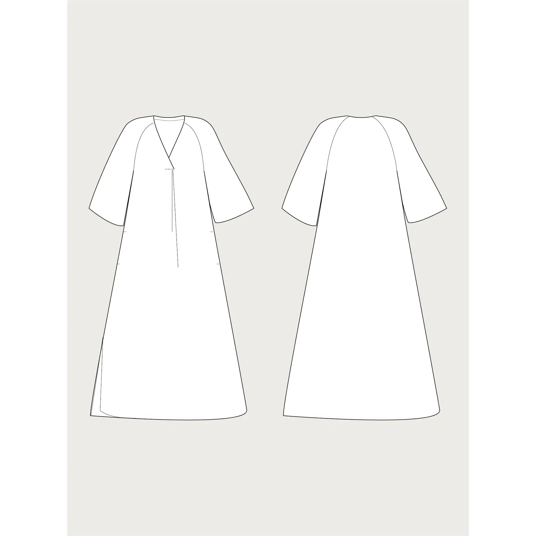 Assembly Line-Kaftan Dress Pattern-sewing pattern-gather here online