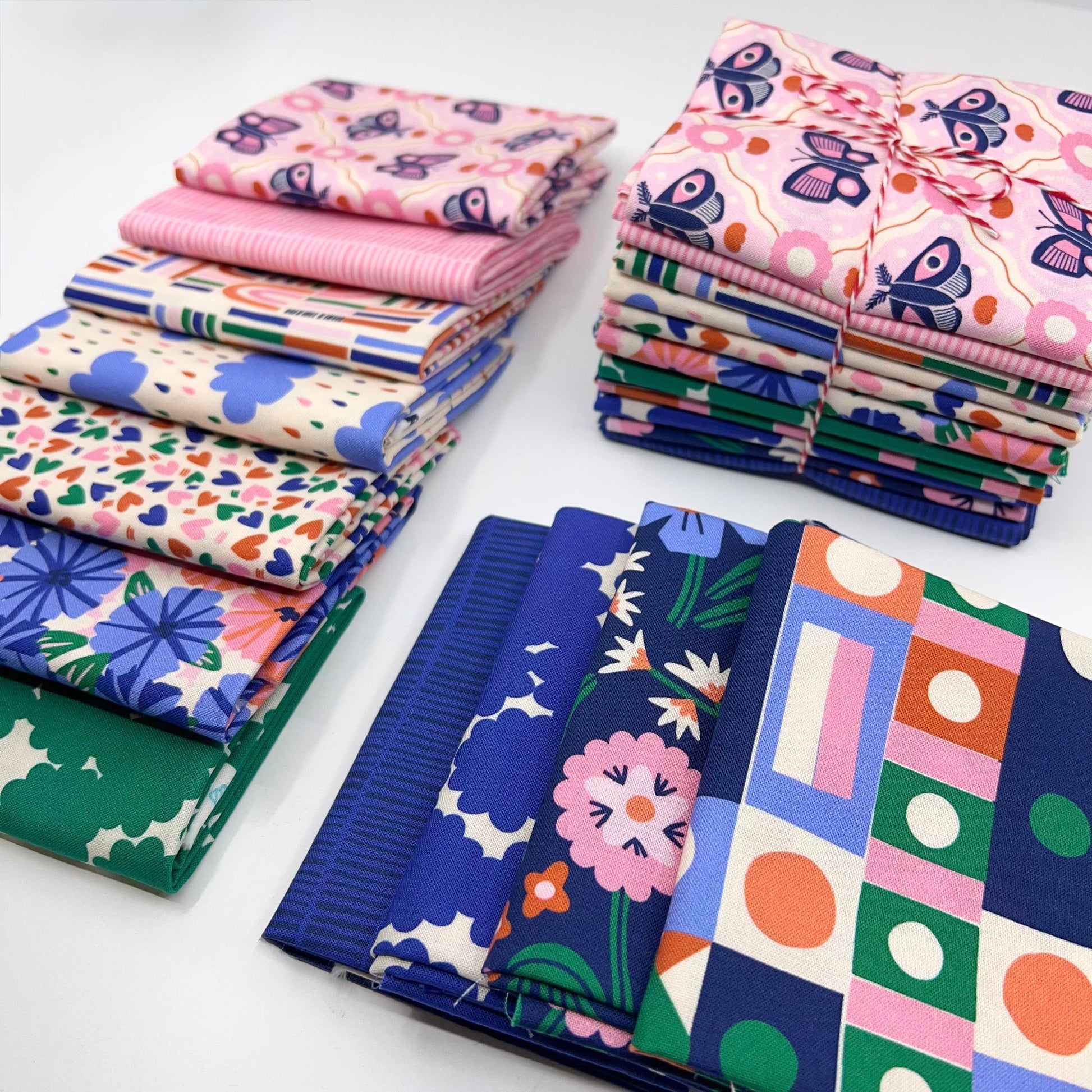 Cloud9-Fat Quarter Bundle of Wild Garden (11 Pieces)-fat quarters-gather here online