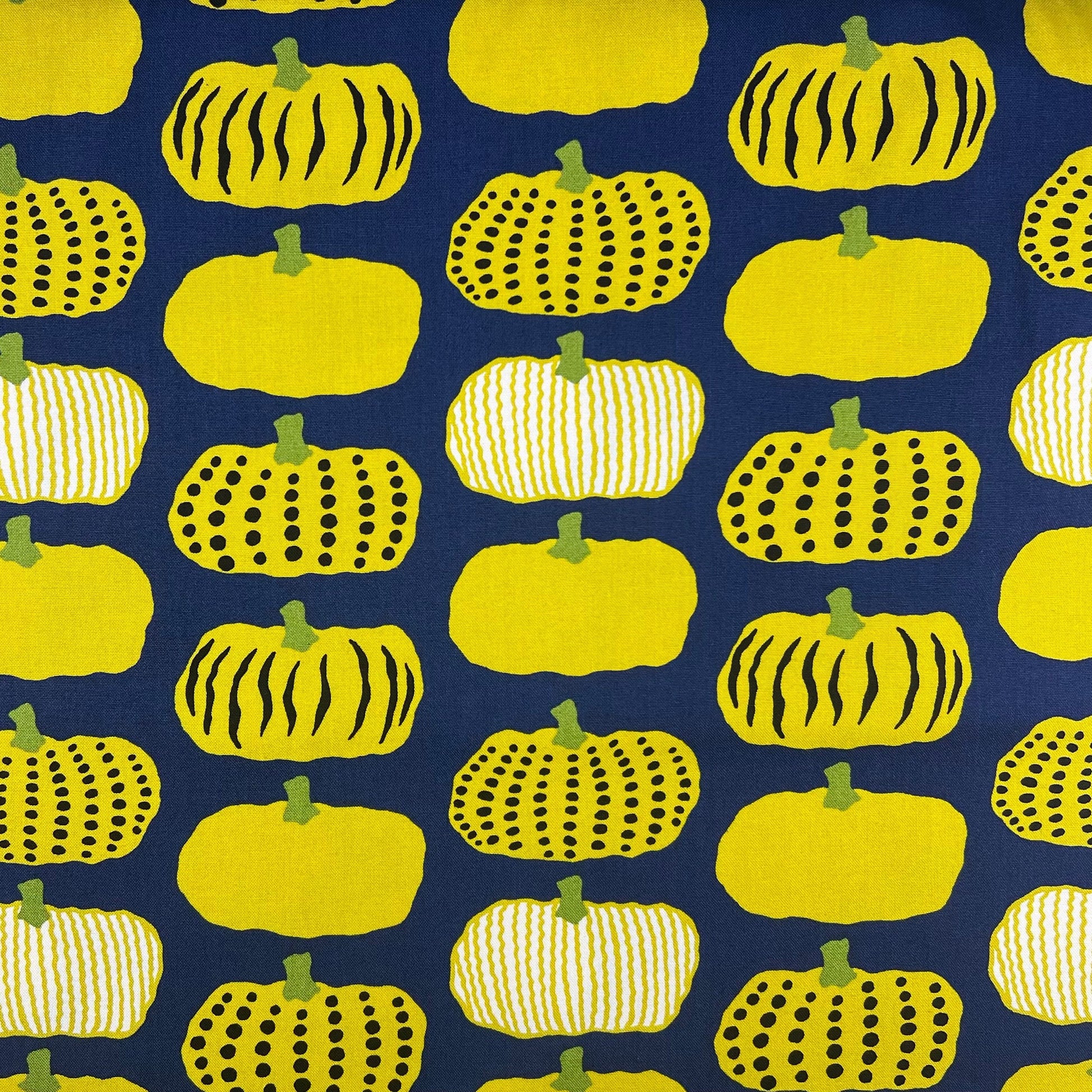 Kobayashi-Yellow Pumpkins on Canvas-fabric-gather here online