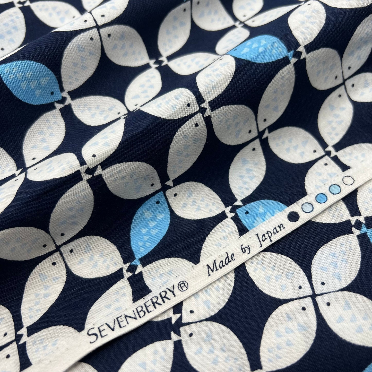 Sevenberry-Fish Flower on Cotton Sheeting-fabric-gather here online