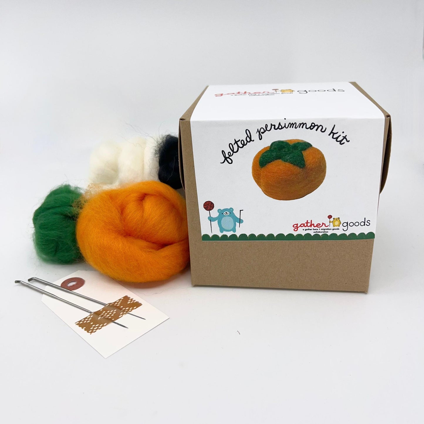gather goods-Persimmon - Basic Needle Felting Kit-craft kit-gather here online