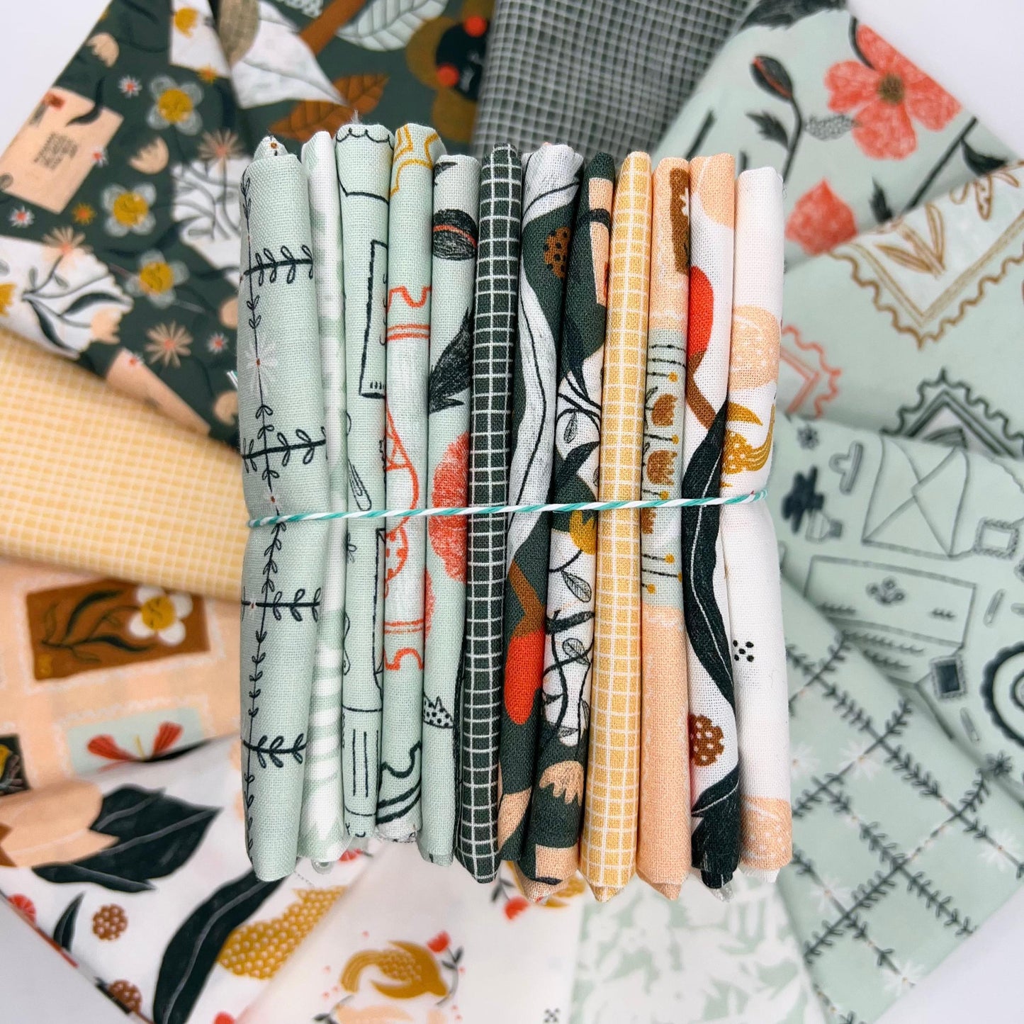 Fat Quarter Bundle of Snail Mail (12 Pieces)