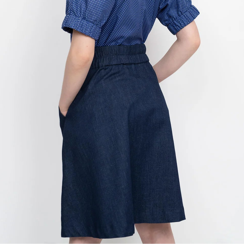 Assembly Line-Elastic Waist Maxi Skirt Pattern (MINI-3XL)-sewing pattern-gather here online
