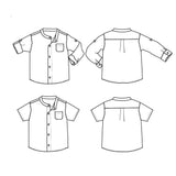 Ikatee-Paris Shirt Pattern-sewing pattern - kids-gather here online