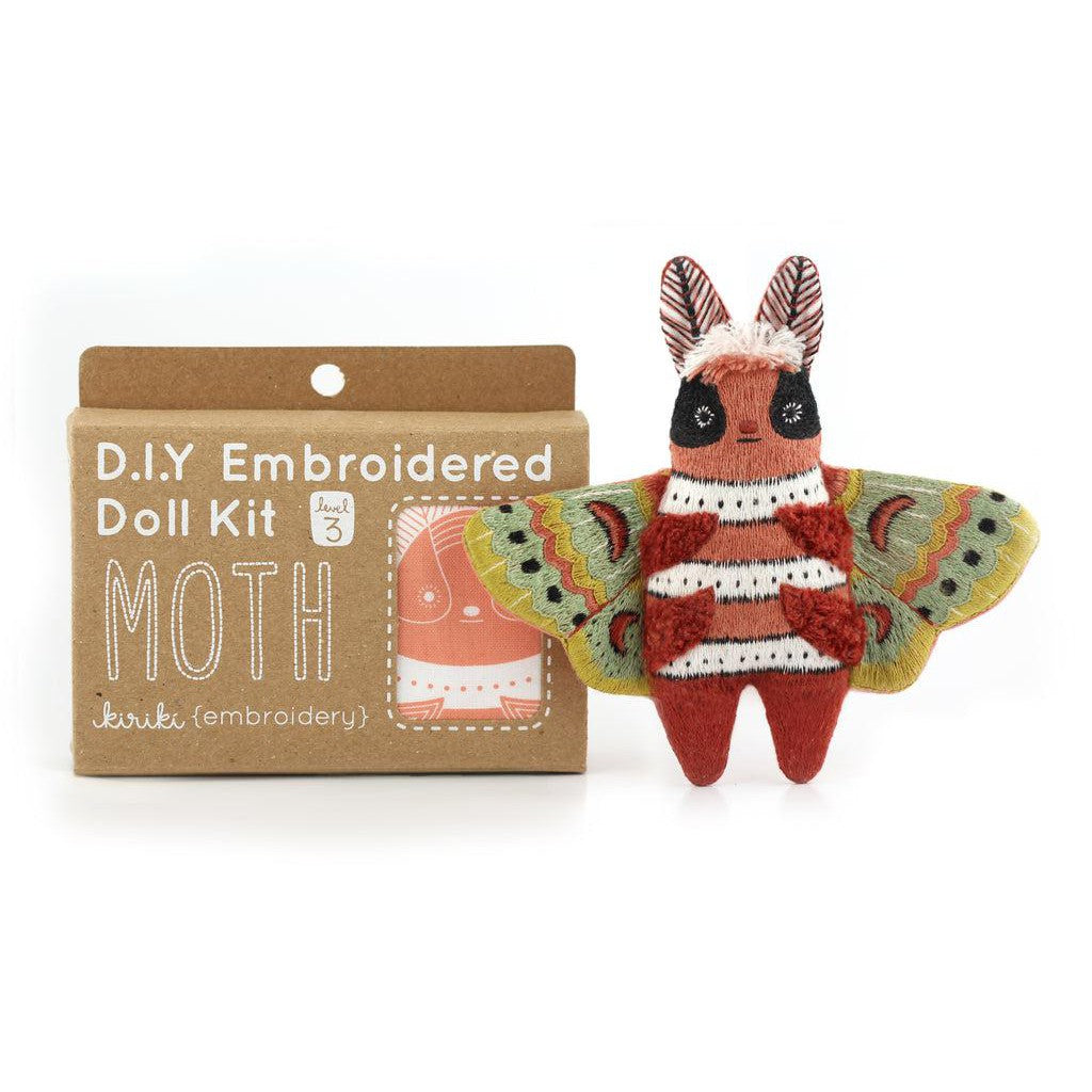 Kiriki Press-Moth DIY Embroidery Kit-embroidery kit-gather here online