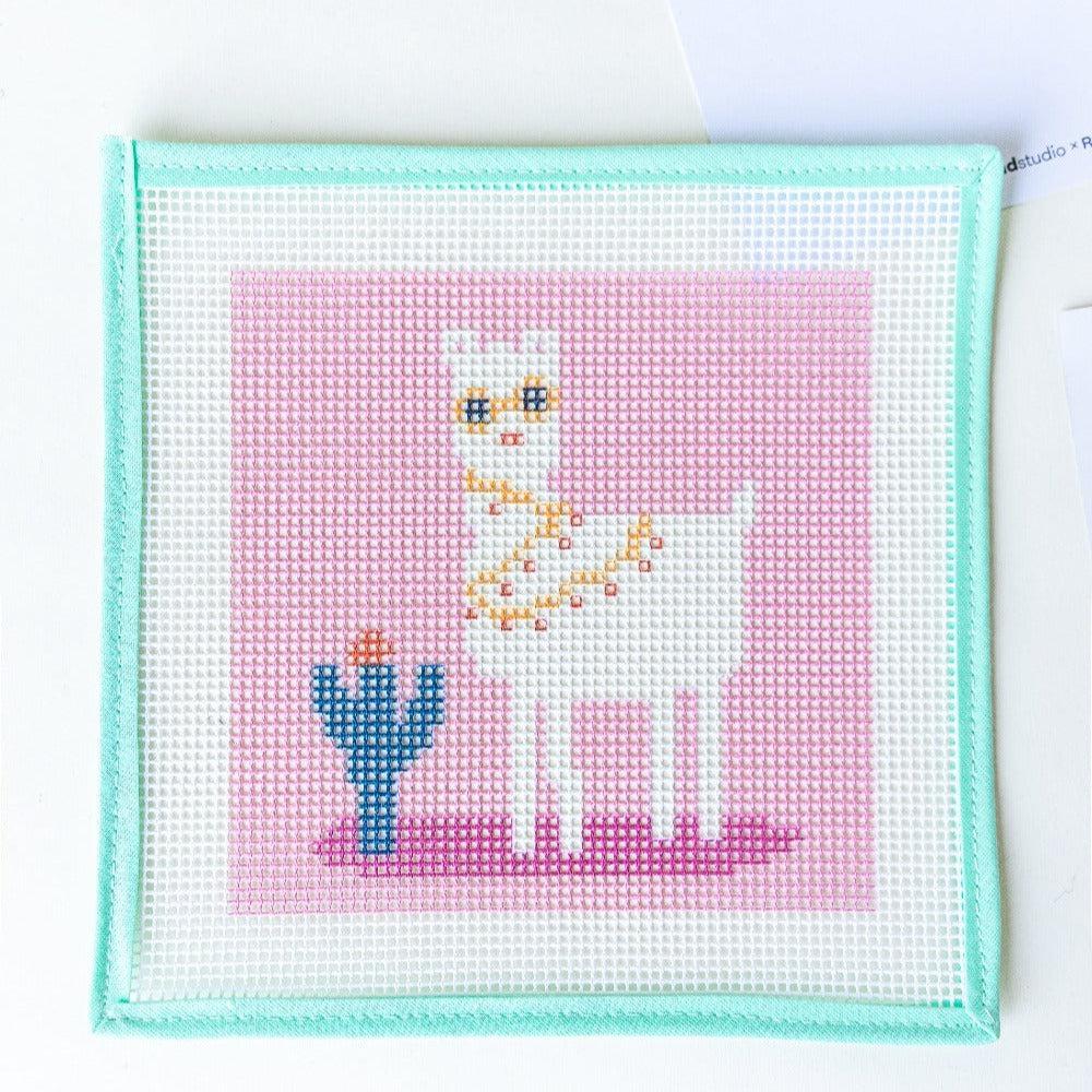 Unwind Studio-No Drama Llama - Needlepoint Kit for Kids-xstitch kit-gather here online