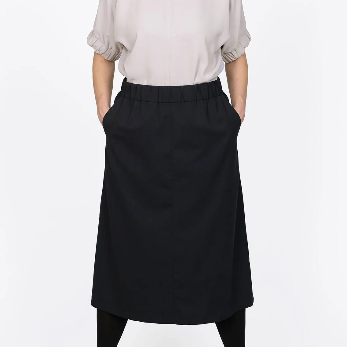 Assembly Line-A-Line Midi Skirt Pattern-sewing pattern-gather here online
