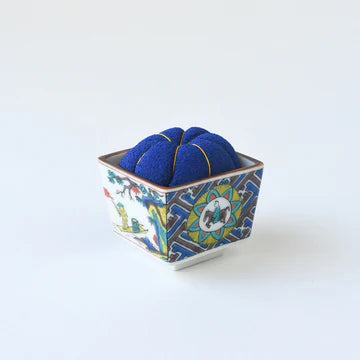 Hiro-Kutani Pincushion - Indigo Kokutani-sewing notion-gather here online