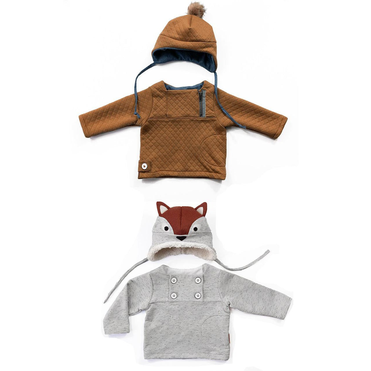 Ikatee-Hugo Sweatshirt + Hat Set Pattern-sewing pattern - kids-gather here online